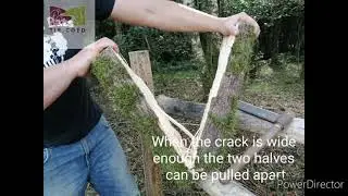 How to Cleave a Log / Sut i dorri boncyff