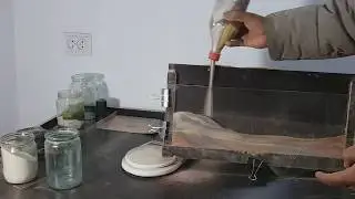 Flexible stone creating a pattern of quartz sand 2