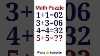 Math Puzzle 🔷| Reasoning | #maths #shorts