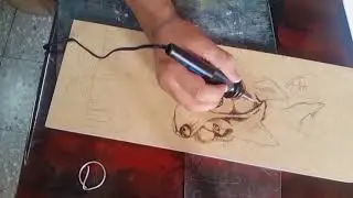 Pirograbado en madera de mdf