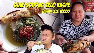 Akhirnya menemukan sayur gule daun singkong kaspe, lauk lele goreng cukup 10ribu!