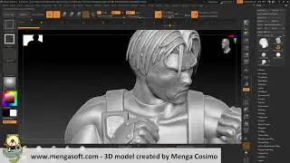 Travis - Gekido urban fighters - 3D Model made in ZBrush