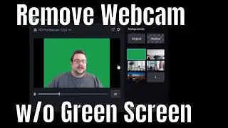 Remove Webcam Backround w/o Green Screen! (VCam and Camtasia)