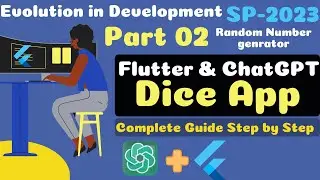 random number generate in flutter | flutter Dice app with chatgpt Part 02