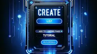 Create List Add To Landing Page Builderall Tutorial