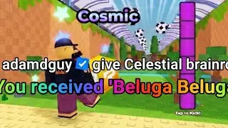 COSMIC ADMIN ABUSE was iNSANE in the 1st UPDATE in KICK a LUCKY BLOCK ROBLOX