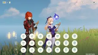 Wholesome Diluc main joined my world to play the lyre at Golden Apple Archipelago