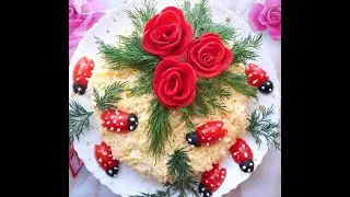 Салат с горбушей.