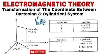 5.Transformation of The Coordinate Between Cartesian & Cylindrical Coordinate System