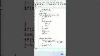 WAP to print the magic matrix in C 