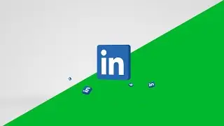 Linkedin Logo Green Screen