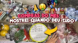 COMPRAS DO MÊS + VALOR TOTAL || SÓ GRATIDÃO 🙏