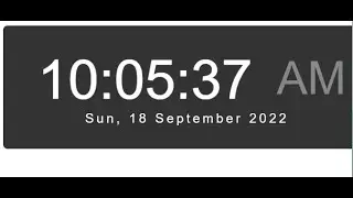 digital clock using HTML CSS JS