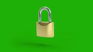 3D Lock Unlock animation green screen footage | 4K footages | GreenScreen Vfx