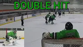 DOUBLE HIT... GoPro Hockey Goalie