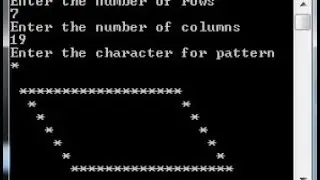 Print Hollow Mirrored Parallelogram using Star Pattern in c Programming  | 