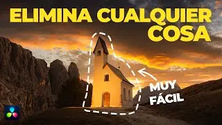 🪄ELIMINA cualquier objeto así de FÁCIL en tus videos con Davinci Resolve Studio 18