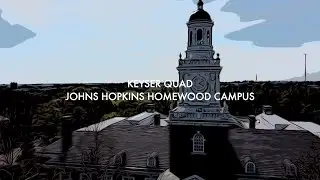 Stunning Views of Keyser Quad in Spring Season: A Drone's Perspective- Johns Hopkins Homewood Campus