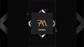 Fatima Name logo design ✨ Best logo #shorts #shortvideo #shortsfeed #logo #art #trending #corel