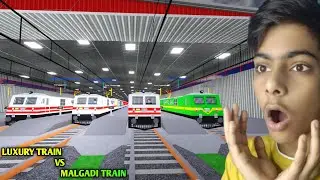 LUXURY TRAIN VS MALGADI TRAIN IN ROBLOX😱