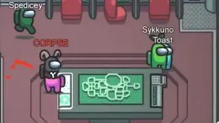 1000 IQ Imposter Kill By CORPSE in Among US!