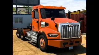 Playing American Truck Simulator