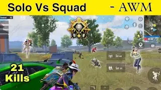 Solo Vs Squad 😲BGMi Gameplay | Full Tabahi In Lobby 🔥 | Clutch Pe Clutch | HONEX GAMER