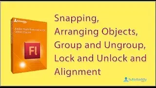 Snapping | Arranging | Group and Ungroup | Lock and Unlock and Alignment in Flash CS6 Tutorials