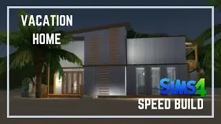 OUTER BANKS INSPIRED VACATION HOME || SIMS 4 SPEED BUILD