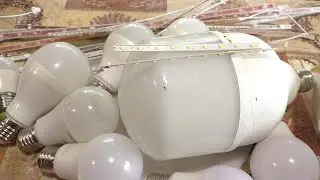 Разборка и аффинаж светодиодных лампочек