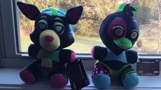 Bro I got the black light security breach plushies!!
