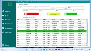 Java Swing Project (Clinic Management System) Part 2