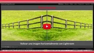 Voltear una imagen horizontalmente con Lightroom