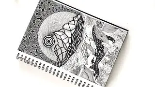 ZENTANGLE ART || Zentangle art || Zentangle patterns