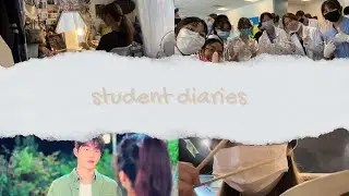 student diaries; study vlog, what i eat in a day, unboxing parcels 📚 💌