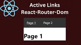 React-Router-Dom Active Links(React-Router-Dom #4)