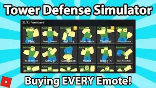 Buying EVERY Emote in TDS! (Tower Defense Simulator)