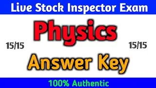 Live stock inspector physics answer key 👍