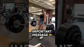 IMPORTANT GYM MESSAGE 🔥 #shorts