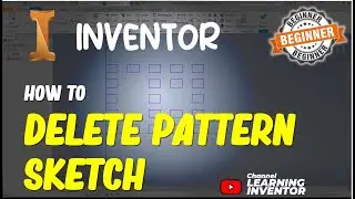 Inventor How To Delete Pattern In Sketch
