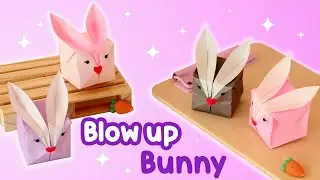 Origami inflatable bunny - Origami rabbit