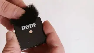 Rode Wireless Go правильная установка ветрозащиты (меховушки)