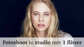 Fotograferen in de studio met 1 flitser - Backstage bij een fotoshoot