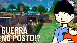 ACONTECEU UMA GUERRA NO POSTO DO FORTNITE!? (VENCI?)