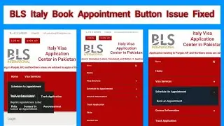BLS Italy | Book an Appointment Button Issue Fixed | On Mobile ✅