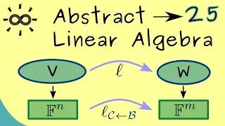 Abstract Linear Algebra 25 | Matrix Representation for Linear Maps
