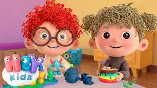 Jouons avec la pâte à modeler ! | Chanson pour enfants créatifs | HeyKids en Français