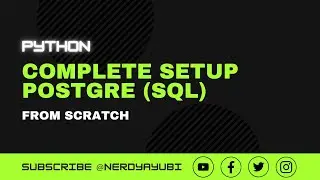 Installing and Setting up PostgreSQL from scratch 