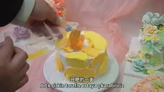Dondurma külahıyla pasta yapıyorum!sonra külahları hemen yemeyeceğim! 🍦🎂 