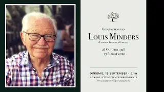 Louis Minders Memorial Service 15 September 2020